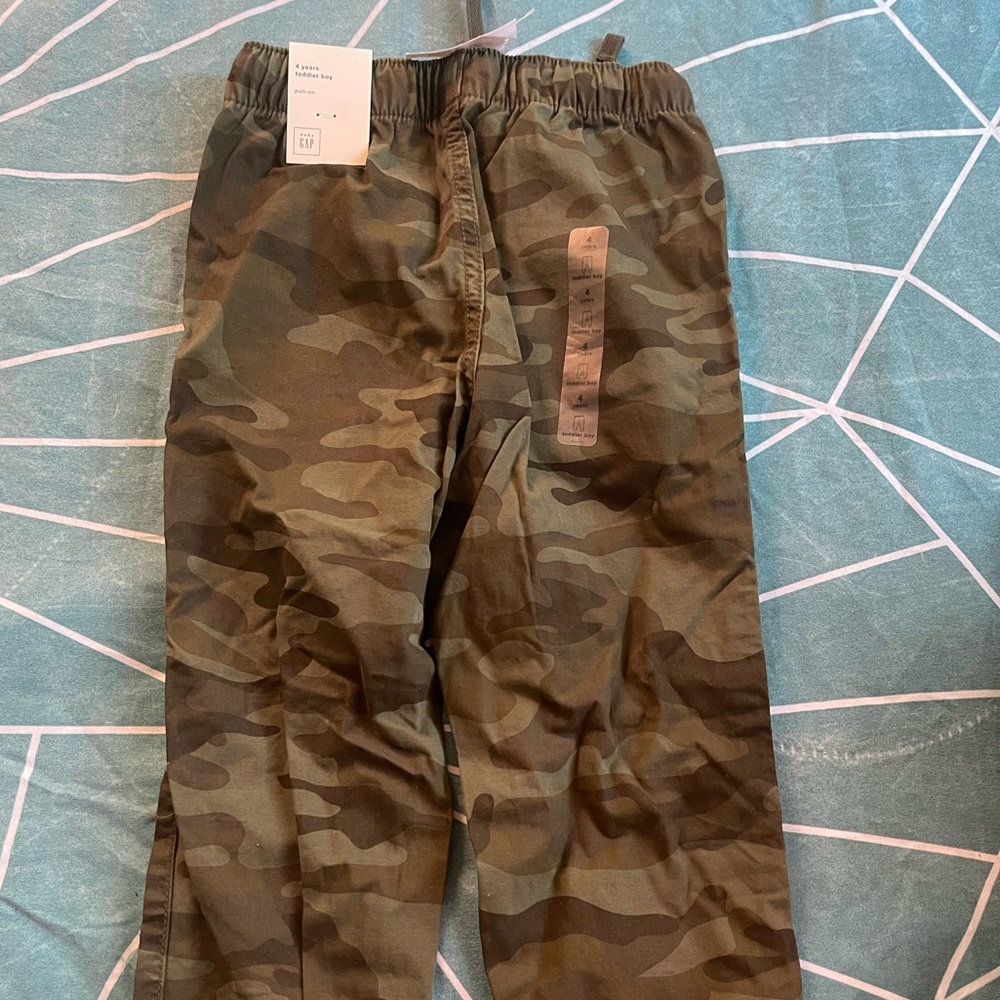 Toddler boy Army pull-on joggers size 4
